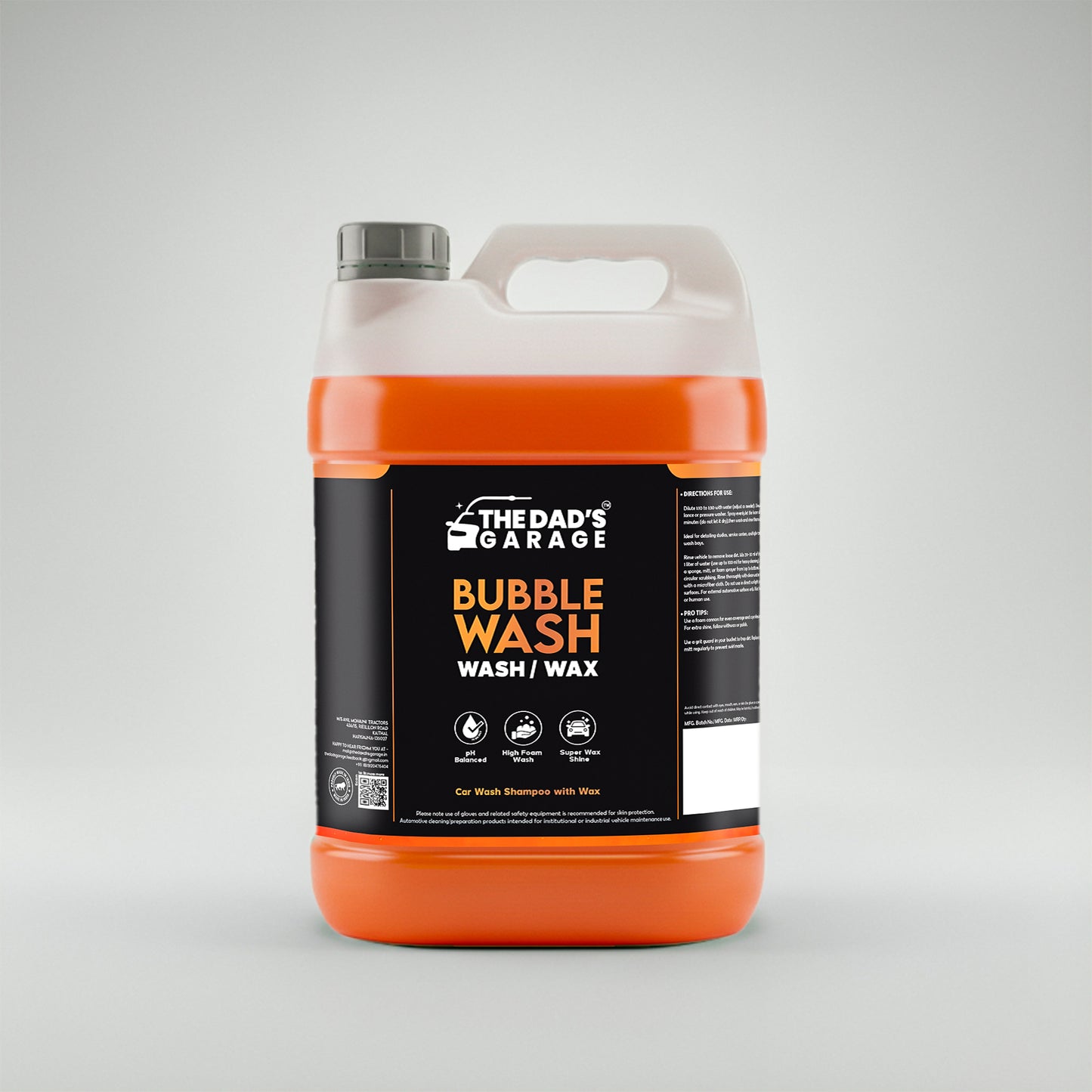 The Dad Garage - Bubble Wash-5L